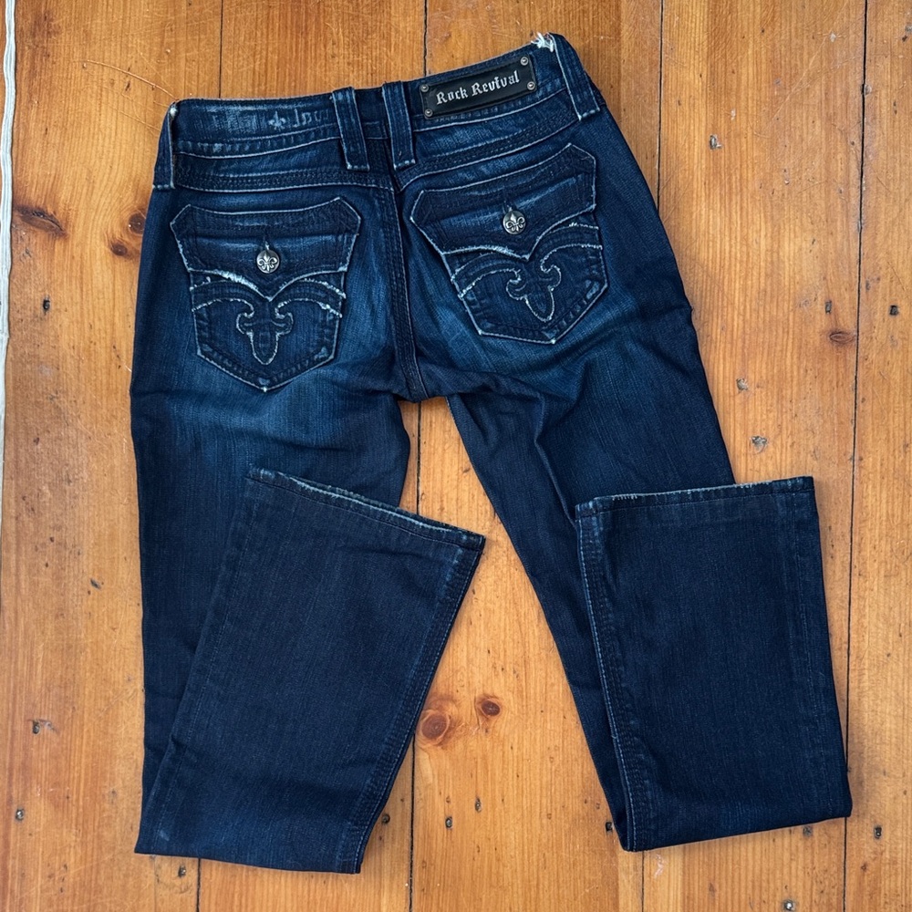 ROCK REVIVAL DEBBIE BOOTCUT JEANS SIZE 28